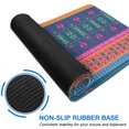 thumbnail image 6 of Long Mouse Pads for Desk,Colorful Pioneer Flower Striped Pattern Desk Mats on Top Of Desks, Desk Mouse Pad Extra Large with 3mm Non-Slip Base and Stitched Edge for Gaming,Office,Work,Home 31.5"x15.7", 6 of 6