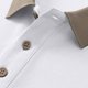 thumbnail image 4 of pstuiky camisetas para hombre, Camisa informal de verano con solapa y botones de color liso para hombre ropa de hombre m, 4 of 7