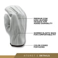 thumbnail image 3 of Guantes de trabajo ATERET de piel de vacuno, talla XL, 12 pares, 3 of 6