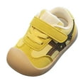 thumbnail image 5 of Dakaela Baby Shoes Boys Girls First Walking Shoes 3T 4T 5T Breathable Infant Barefoot Crib Sneakers 3-6 12-18 Months Yellow 5.5, 5 of 6