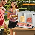 thumbnail image 6 of Garvee 38 QT Hot Dog Steamer with Bun Warmer,Adjustable Temperature,Glass Sliding Door,Steaming 100 Hot Dogs & 50 Buns, 6 of 8