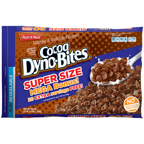 MaltOMeal Cocoa DynoBites Cereal, 60 oz