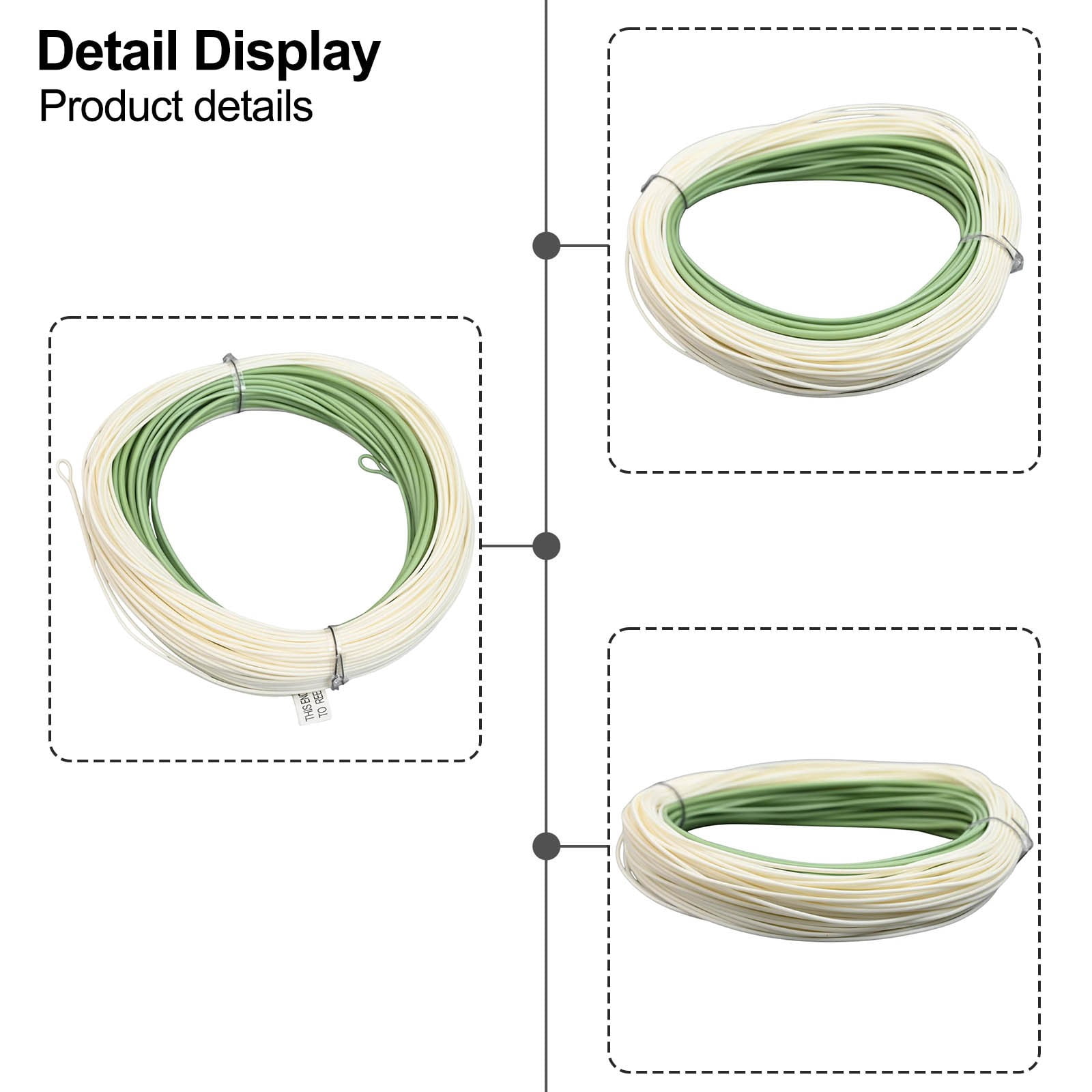 100-Feet Nylon Fishing Line WF6F WF7F WF8F WF9F WF10F Fly Wire Multifilament Carp Fly Fishing Sea Main Line Outbound Short Fly