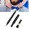 thumbnail image 4 of Crayon de Remplissage pour Barbe, Stylo de Mise en Forme de Barbe Résistant à la Sueur Apparence Élégante Longue Tenue Pain 4 Embouts pour Hommes pour Réunion d'Affaires Noir, 4 of 8