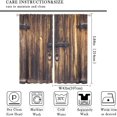 thumbnail image 1 of Rustic Curtains for Bedroom, Old Barn Door Wooden Board Living Room Curtains, Rural Hardwood Farmhouse Western Retro Drapes 2 Panel Sets,84x84 Inch, 1 of 4