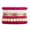 Fushia, variant on Bohemian Beads Cube Multi Strand Stretch Stackable Bangle Bracelet Set(bl003172-11)