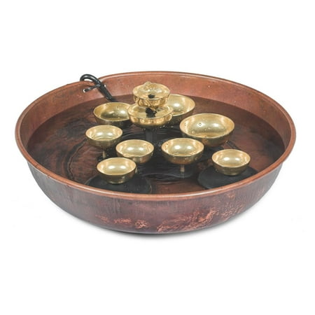 Brass Satin Fountain - Woodstock Water Bell Fountain™