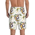 thumbnail image 3 of Kdxio Snake And Moon Print Mens Sleep Shorts Bottoms Soft Comfy Pajama Wear Pants with Drawstring Pockets, 3 of 7