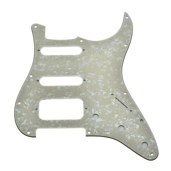 Dopro Golpeador de guitarra Strat HSS de 11 agujeros, 2 tripulaciones Humbucking Pickup Mount para A