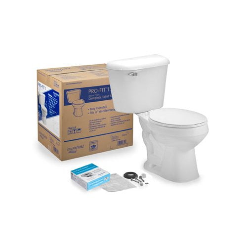 Mansfield Plumbing Products Pro-Fit 1 1.6 GPF Round Two ...