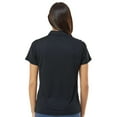 thumbnail image 4 of Paragon Women’s Saratoga Mini Mesh Performance Polo, 4-Button Placket Polyester Shirt, Black, S, 4 of 5