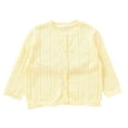 thumbnail image 1 of FAOWME Veste pour Filles Tout-Petits Été Automne Veste à Col pour Enfants Jaune 7-8 Ans, 1 of 5