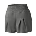 thumbnail image 4 of Aayomet Shorts de Week-End pour Femmes, Taille Confortable, Détails de Plage (Gris, m), 4 of 5