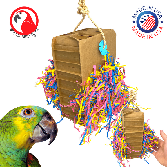 Bonka Bird Toys 3806 Large Harry Box Medium Large Bird Toy