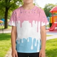 thumbnail image 2 of SUYIDA Boys Summer Short Sleeve Toddler Oversized Tshirt , Toddler Boy Animal Print Shirt,Boys Cartoon Graphic Short Sleeve Crew Neck Tee Soft Casual Comfortable, 2 of 5