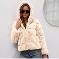 thumbnail image 1 of Puntoco Abrigos cálidos de invierno para mujer Abrigo de imitación Chaqueta de imitación peluda cálida Ropa de abrigo de manga larga Liquidación Puntoco Puntoco-7, 1 of 5