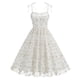 thumbnail image 1 of WILLBEST Vestidos de Algodon Vestido de Verano Vintage para Mujer, Tirantes de Verano, Bordado de Hojas, Malla, Corte A Mediana​​, 1 of 3