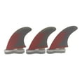 thumbnail image 1 of Surfboard Double Tabs 2 M/L Chopping Board Honeycomb Fins Tri Fin Set Fin Surfing Fin Fiberglass Surf Fins Red Color For Surfing, 1 of 7