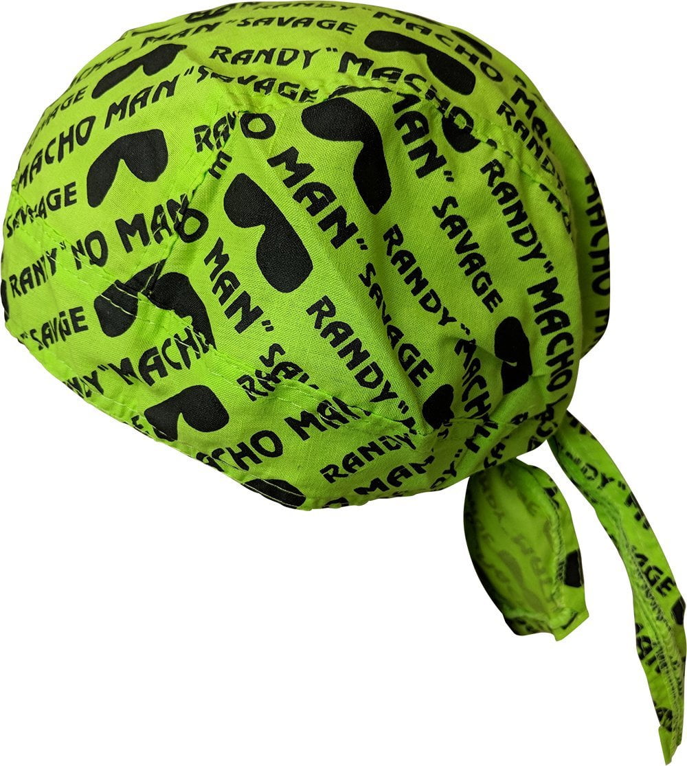 Bandana Skull Cap Doo Rag for Macho Man Randy Savage Costume Green
