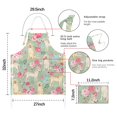 thumbnail image 7 of Labrador Dog and Flower Floral Apron-Garden Aprons for Women with Pockets-Cotton Linen Waterproof Kitchen Cooking Gardening Aprons Adjustable for Kitchen,Cooking,BBQ and Salon 33x27 Inch, 7 of 7