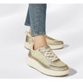 thumbnail image 6 of Women's Platform Sneakers Rhinestone Fashion Chunky Casual Sparkly Retro Braided Walking Shoes, 6 of 18