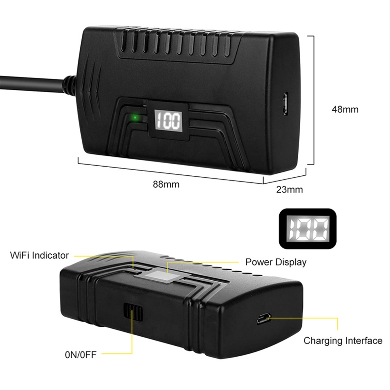 3.9MM 2.0MP Wireless Endoscope Camera WiFi Borescope Inspection Camera IP67 Flexible Snake Camera , User-Friendly Borescopes