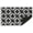 Black Gray Marble, variant on Colorful Dinosaurs Welcome Doormat, Childish Vulcan Palm Shell Indoor Outdoor Decor Patio Door Mats Non-Slip Mat for Home Entrance, Outside Entry, Yard, Garden, Floor, Patio 17x30 Inch