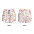 thumbnail image 4 of Disketp Retro Floral Print Women's Shorts Workout Shorts for Athletic Gym Running Shorts with Phone Pockets Small, 4 of 8