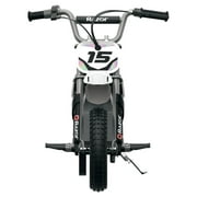 Razor MX400 Dirt Rocket Electric Toy Motocross Motorcycle Dirt Bike, White