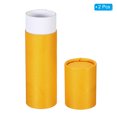 thumbnail image 3 of Uxcell 2 Inch x 7 Inch Poster Tube Photo Storage Tube Calligraphy Painting Tubes Mailing Tubes, Yellow 2 Pack, 3 of 5