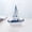 Sea Anchor, variant on Godderr 1PCS Mini Sailboat Model Decoration Wooden Small Sailboat Desktop Ornaments 4.9*4.5*1.2inch
