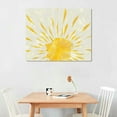thumbnail image 2 of Orinice Boho Wall Art Sun Mountain Canvas Mid Century Modern Abstract Poster Yellow Sun Painting Mid Century Boho Canvas Pictures Abstract Sun Print Minimalist Boho Artwork Sunrise Sunset Art  20x16in, 2 of 6