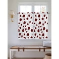 thumbnail image 6 of Kitchen Curtains 45 Inches length, Cartoon Ladybug Window Treatment Curtain Drapes, Funny Animals Dot Modern Simple Lightweight Window Panels for Living Room Bedroom, 52"x45", 2 Panels, 6 of 7