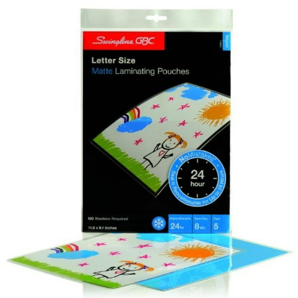 GBC Laminating Sheets, Self Adhesive Pouches, Repositionable, Matte