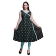 thumbnail image 1 of Bimba Robe d'Été Indienne Imprimée Style Angrakha pour Femmes Tunique Haut Ethnique, 1 of 6
