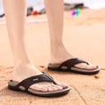 thumbnail image 5 of Flip Flops for Men Women Summer Breathable Beach Shoes with Arch Support LIghtweight Orthotic Thong Classic Walking Sandals Khaki Size 11, 5 of 7