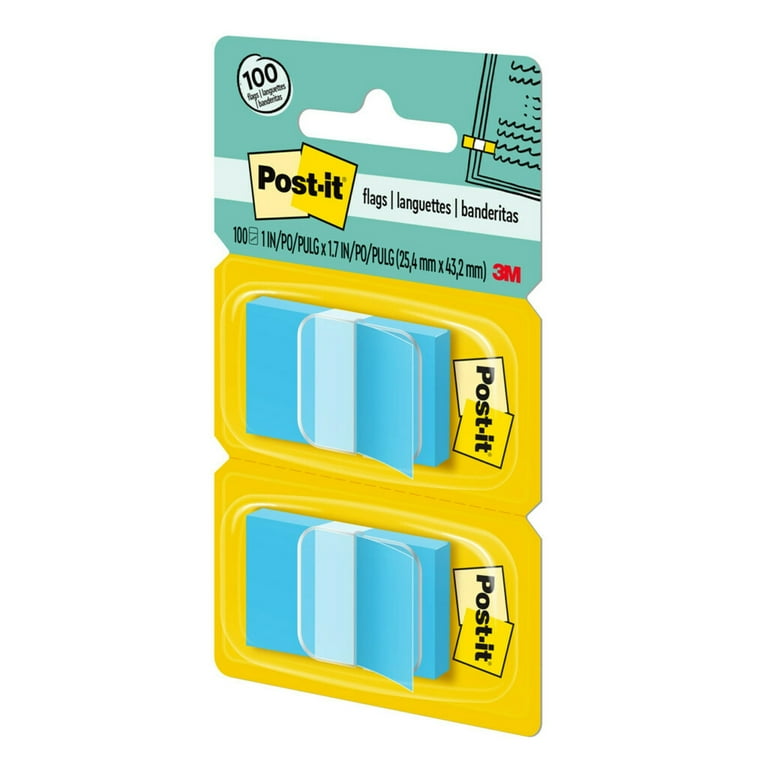 【人気商品】 Wide, in. 1 Blue, Flags, Post-it 50/Dispenser, Dispensers 2 ノート・メモ帳