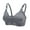 Gray, variant on XMMSWDLA Plus Size Front Closure Wire Free Bras for Women, Full-Coverage Wireless Bra Push Up Brassiere Pure Comfy Breathable Bralettes Lightly Lined Underwear for Everyday Comfort