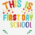 thumbnail image 3 of CafePress - This Is My First Day Of School Shi Baseball Jersey - Kids Cotton Baseball Jersey, 3/4 Sleeve Shirt, 3 of 4