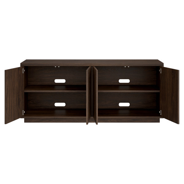 Hanson Rectangular TV Stand for TV's up to 65" in Alder Brown