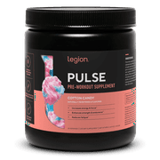 Legion Athletics Pulse Pre-Workout Supplement, Tropical Punch, Naturally Sweetened With No Added Sugar, 350mg Caffeine, 20 Servings, High Performance Energy & Focus Powder