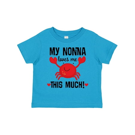 

Inktastic Nonna Loves Me Grandson Gift Toddler Boy or Toddler Girl T-Shirt