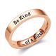thumbnail image 1 of Anillo BeKind de acero de titanio para mujer, joyería europea y americana, joyería para parejas, nicho para hombre, Navidad, 1 of 6
