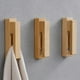 thumbnail image 2 of Wood Towel Hook Self Adhesive Vintage Wall Mounted Towel Rack Holder Bag Clothes Hanger for Bathroom Kitchen Home Decor, 2 of 5