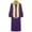 Purple, variant on Mufeng Children Choir Robe for Church Pulpit Robe and Pastor Boys Girls Graduation Gown School Dress Up Uniform White 6