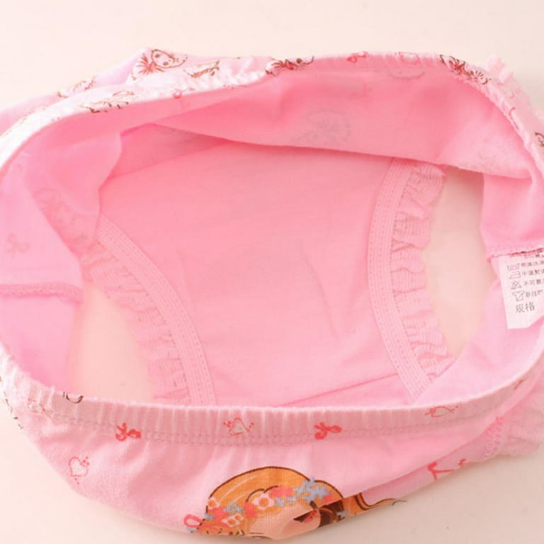4 Pcs Girls' Organic Cotton Brief Panties Breathable Bikini Big Children  Toddler Baby Underwear Multipack 