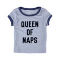 thumbnail image 1 of Aeropostale Queen Of Naps Playera Embellecida para Niñas, Azul, 6 Aeropostale Camiseta adornada, 1 of 2