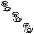 thumbnail image 4 of Methold Arnés para mascotas, portátil, ajustable, resistente, collar desmontable, para caminar en el parque, correa para el pecho, accesorios Negro L 3Conjunto, 4 of 6