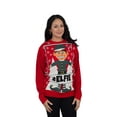 thumbnail image 2 of #Elfie Hashtag Elf Men's Full Body with Snowflakes Red Ugly Christmas Sweater, 2 of 2
