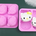 thumbnail image 3 of Hello Kitty Sanrio, molde de silicona con entramado de hielo para galletas de calidad alimentaria, Cinnamoroll Kuromi, artefacto multifuncional para Fabricación de hielo para el hogar, 3 of 4